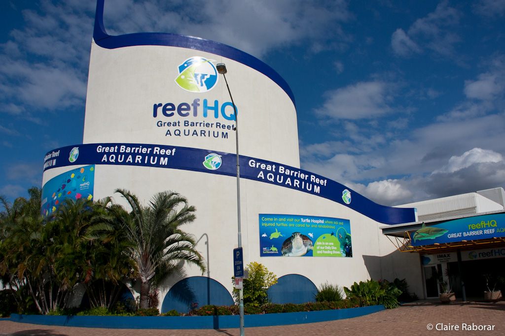 The Reef HQ Great Barrier Reef Aquarium building in Townsville