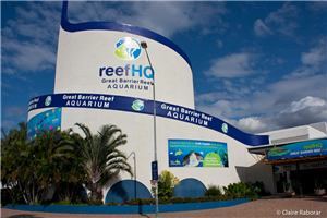 The Reef HQ Great Barrier Reef Aquarium building in Townsville